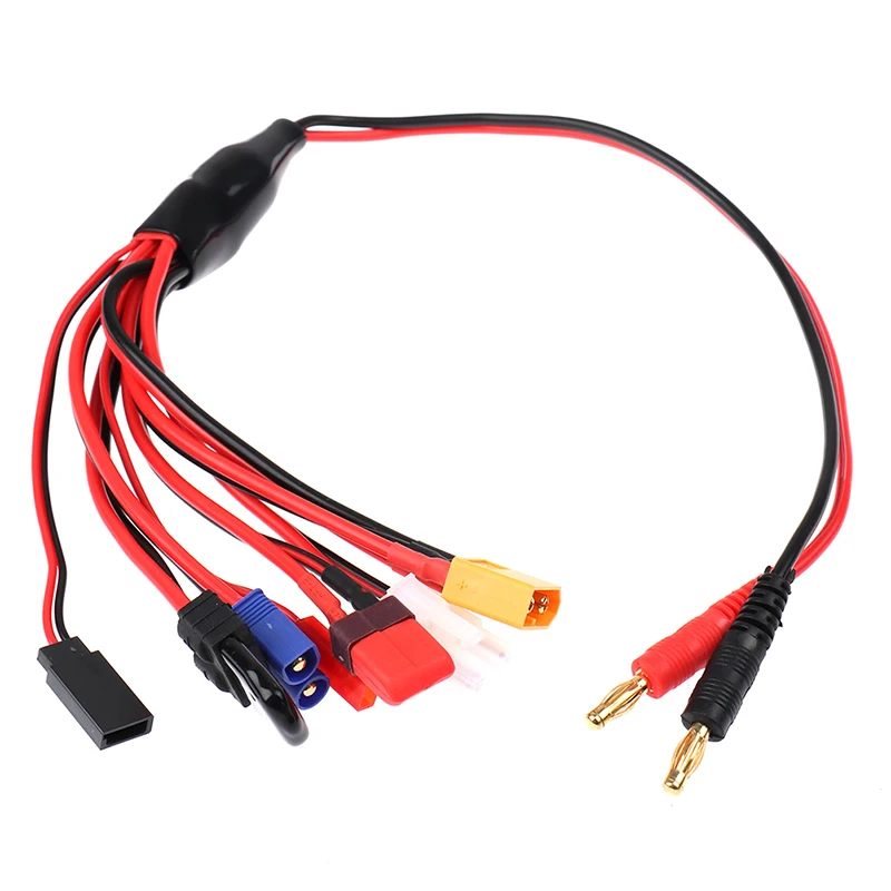 

8In1 Charger 4.0mm Banana Adapter Connector Splitter Cable For TRX Tamiya Multifunction Charger Multi-Charging Cable Banana Plug