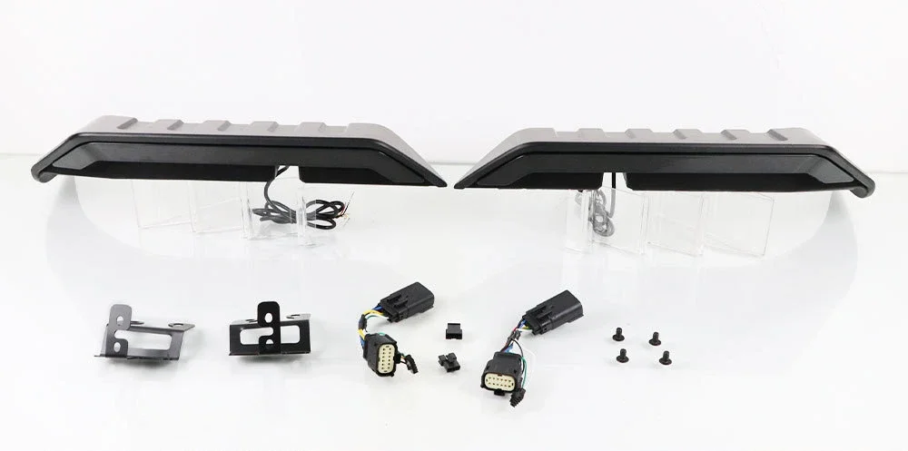 

Для Jeep Wrangler JL JK 2007-2023 автомобильный багажник, верхний спойлер, крыло, светодиодный стоп-сигнал/фара дальнего света/сигнал поворота, модификация кузова