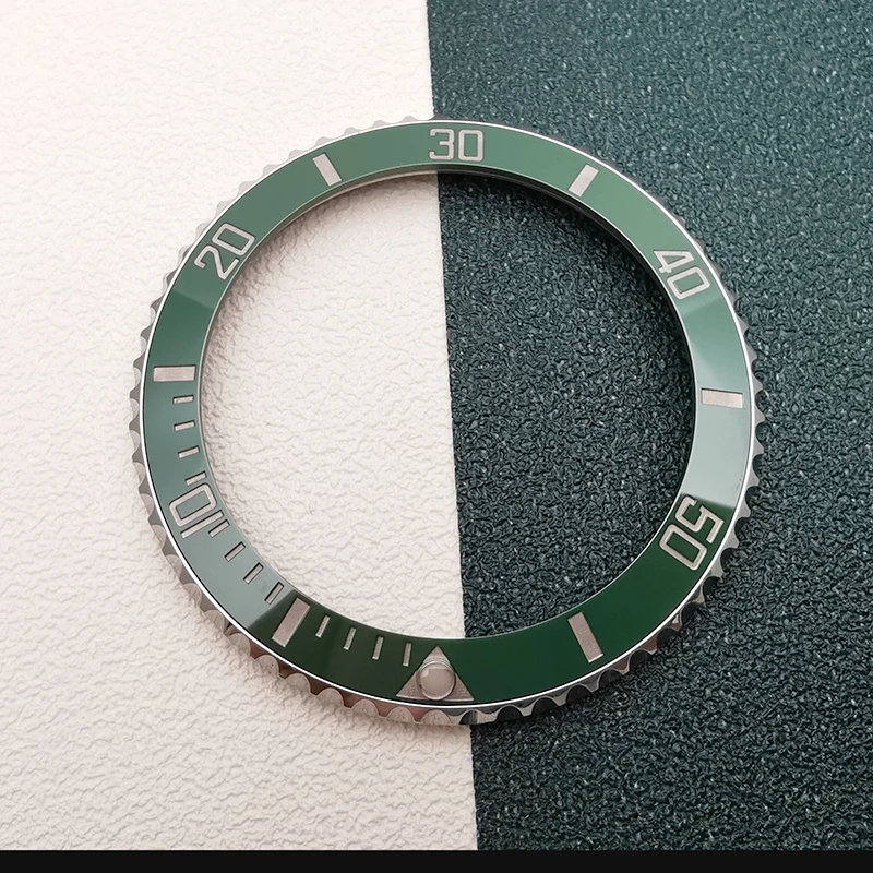 Top Quality Green Ceramic Watch Bezel For 40mm Submariner 116610LV Watch Parts Aftermarket Replacement