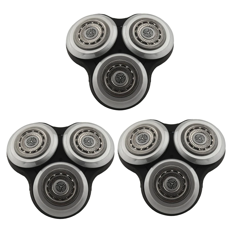

3 сменные головки для бритвы SH90/52 SH90/70 SH70 9000 7000 RQ10 RQ11 RQ12 RQ32 S9711 S9712 S9911 S9152 S9311