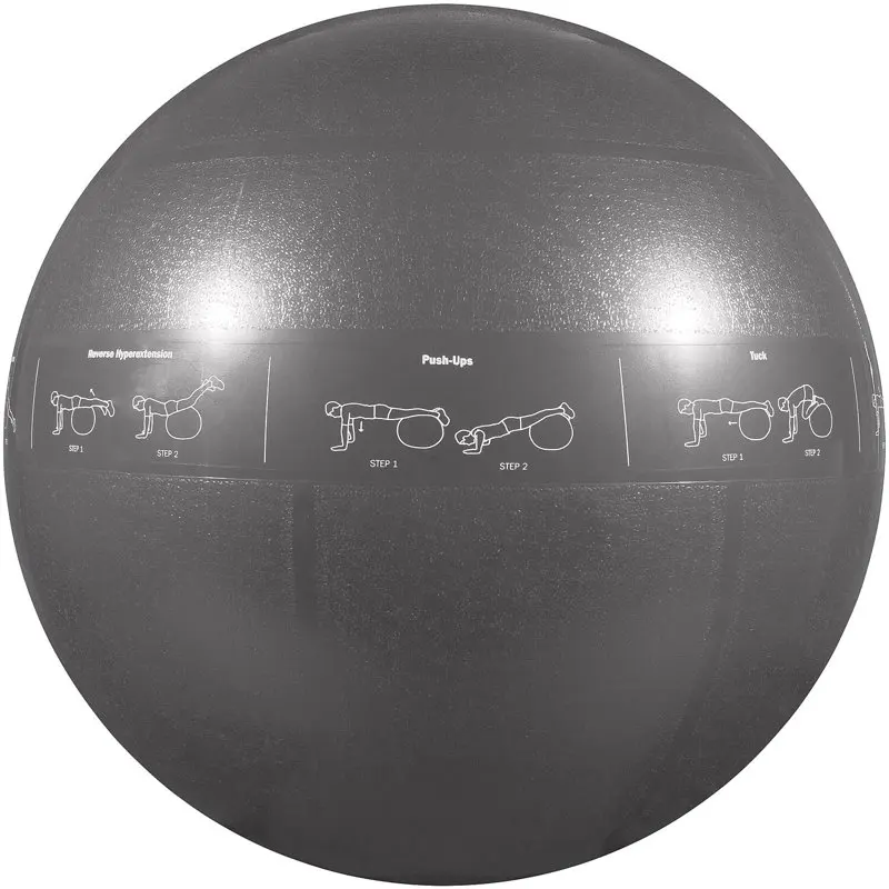 

Устойчивый мяч ProBall для йоги, фитнеса, баланса, мяч для упражнений, серебристый 75 см