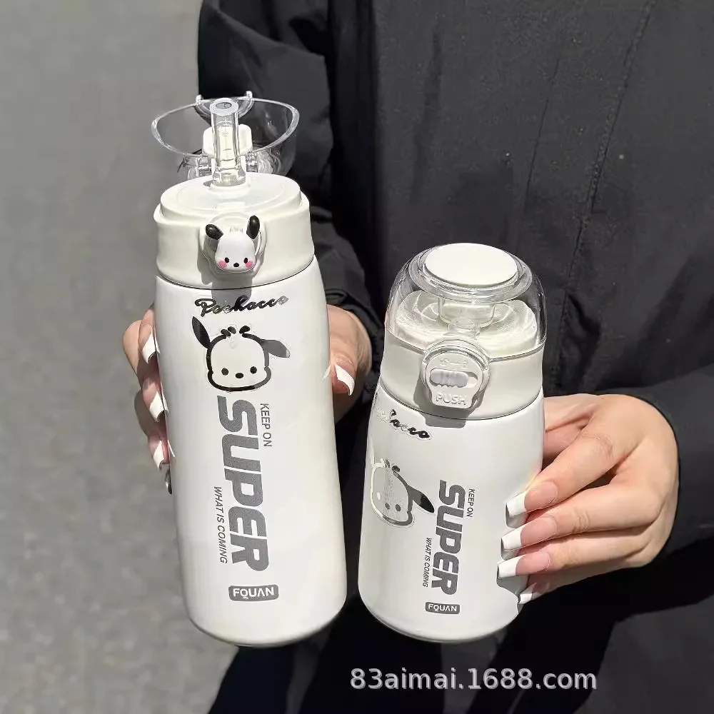 Милая женская портативная изолированная соломенная чашка высокое эстетическое