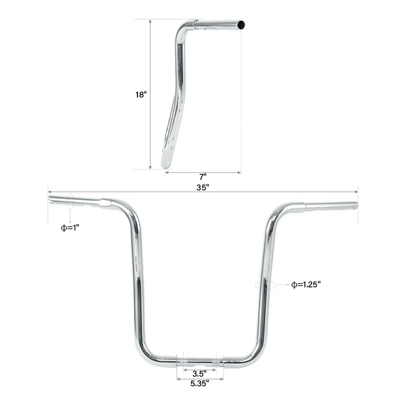 

Мотоциклетная вешалка 12 дюймов/14 дюймов/16 дюймов/18 дюймов для руля 1 1/4 дюйма для Harley Sportster XL FLST FXST Custom 1200 XL883 Softail