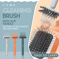 1pcs plastic cleaning remover handle tangle hair brush hair care salon styling tool hair brush combs cleaner embedded tool