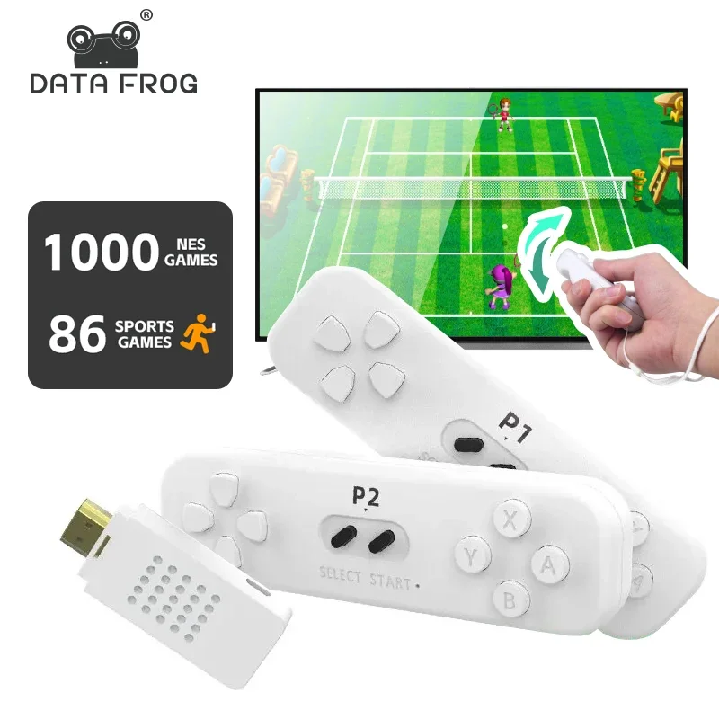 Игровая консоль DATA FROG беспроводная с датчиком движения 2 4 ГГц 1000 игр