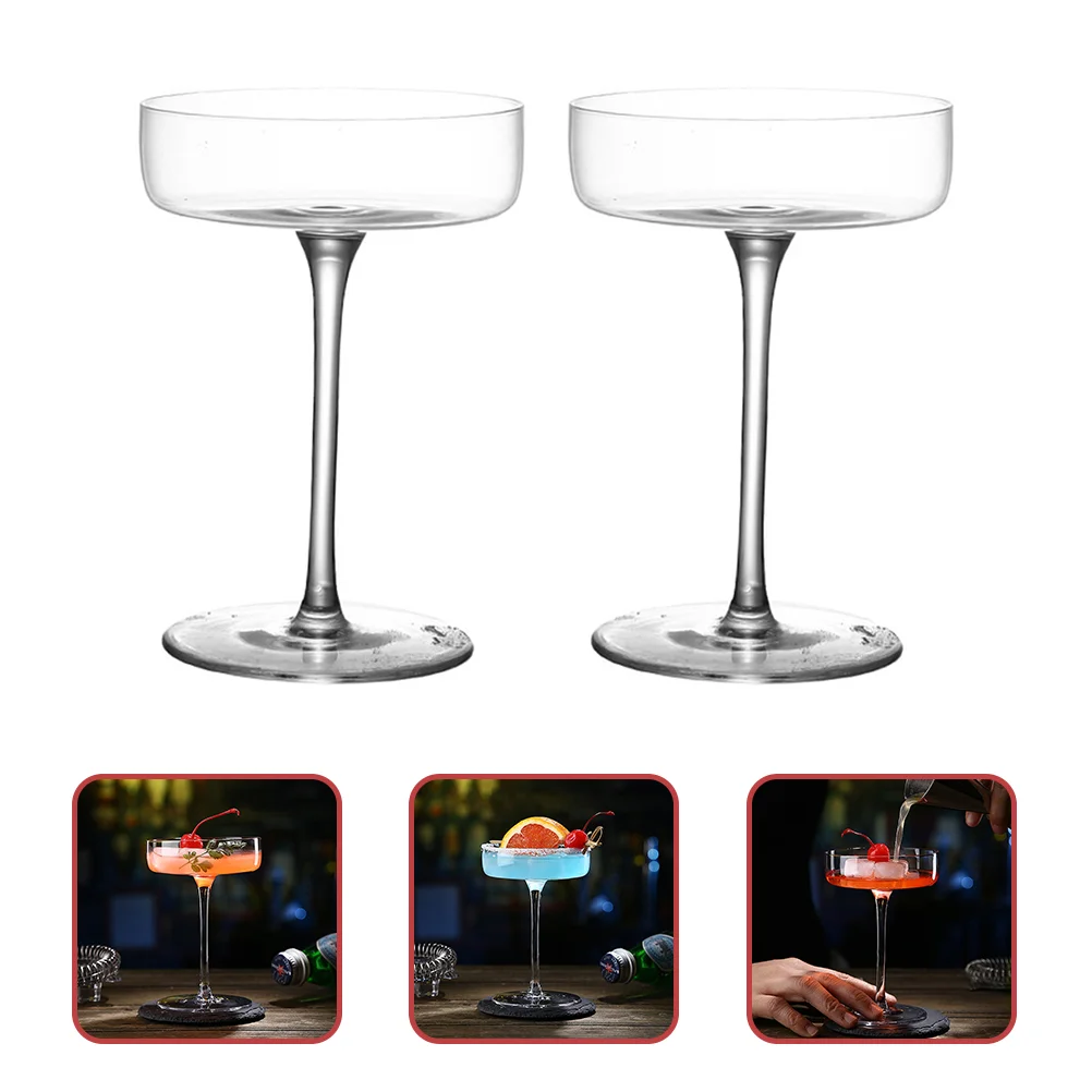

Margarita Glasses Cocktail Goblets Cups: 2Pcs Stemmed Goblets Champagne Flutes Cinco De Mayo Cup Fiesta Party Decoration Fiesta