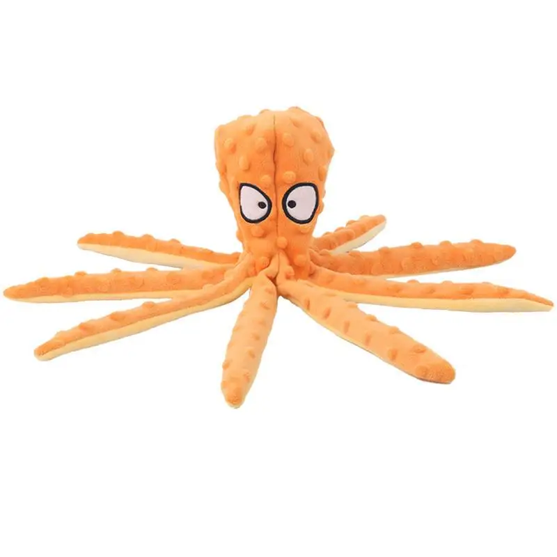 

8 Legs Octopus Dog Toys Outdoor Play Interactive Squeaky Dogs Toy Sounder Sounding Interactive Chew Bite Simply Tooth Toy