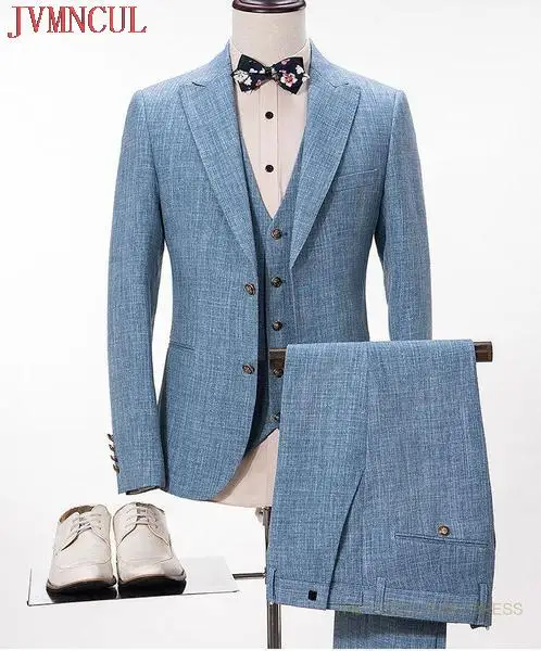 

Новинка 2023, дизайнерские мужские костюмы из 3 предметов, модный Индивидуальный Женский свадебный наряд для шафера (пиджак + брюки + жилет + га...