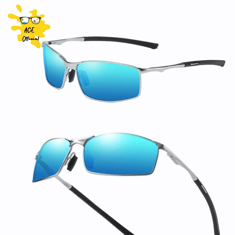 ACE поляризованные солнцезащитные очки Мужские/мужские водительские очки солнцезащитные очки с металлической оправой очки UV400 антибликовые Солнцезащитные очки Оптовая Продажа