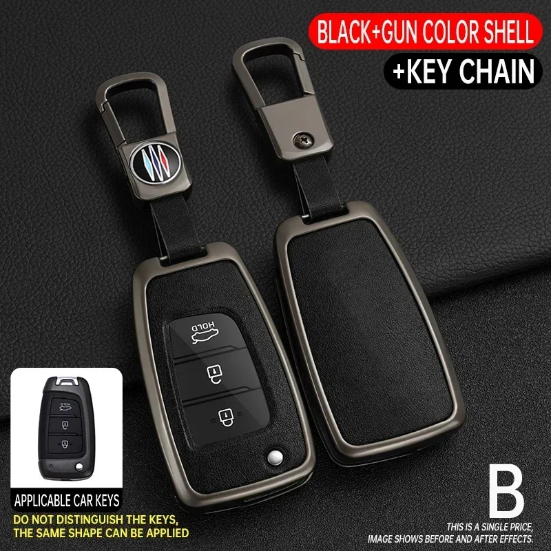 

Складной чехол для ключей из цинкового сплава + ТПУ, защитный чехол для Hyundai Tucson Kona Azera Solaris 2, Elantra I30 I35 I40