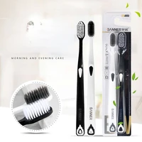 2pcs natural bamboo tooth brush set soft bristle toothbrush charcoal teeth eco bamboo toothbrushes dental oral care