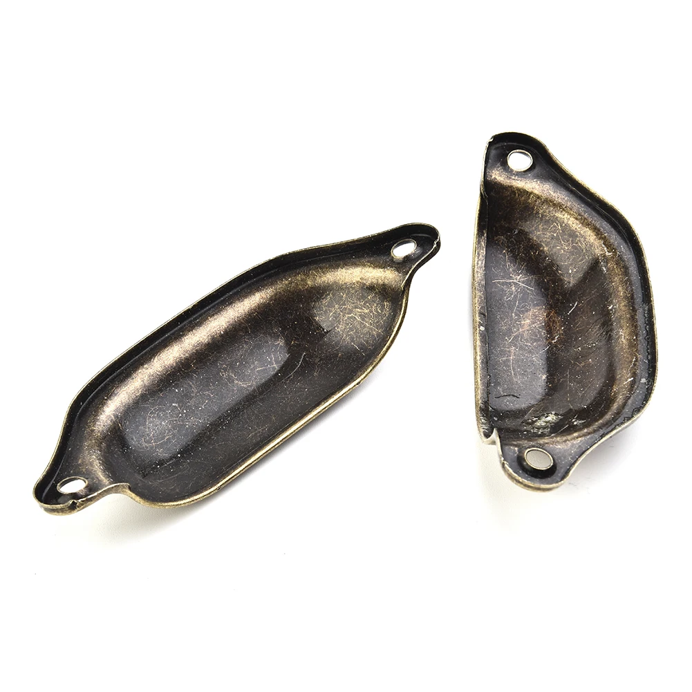 

Furniture Pull Handles Shell Brass Antique Cupboard Cabinet Drawer Knob 10Pcs Brand New 2018 Nobby Fashionable