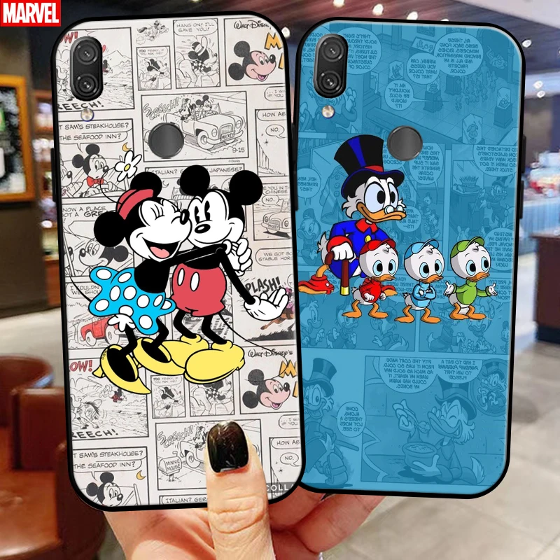 

Cartoon Mickey Minnie Mouse Duck For Xiaomi Redmi Note 7 7 Pro 7S Redmi 7 7A Phone Case Back Carcasa Liquid Silicon Funda Soft