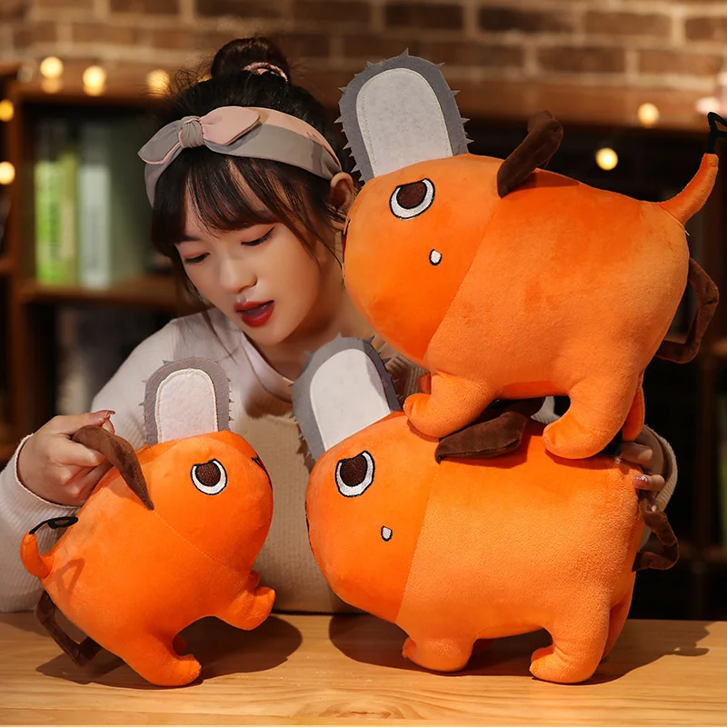 

40/25/10cm Anime Chainsaw Man Pochita Plush Toys Cartoon Cute Pochita Stuffed Dolls Soft Animal Doll Toys For Kids Gifts