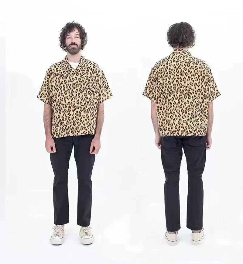 Мужской и женский кардиган с коротким рукавом Visvim 23ss повседневный Гавайский