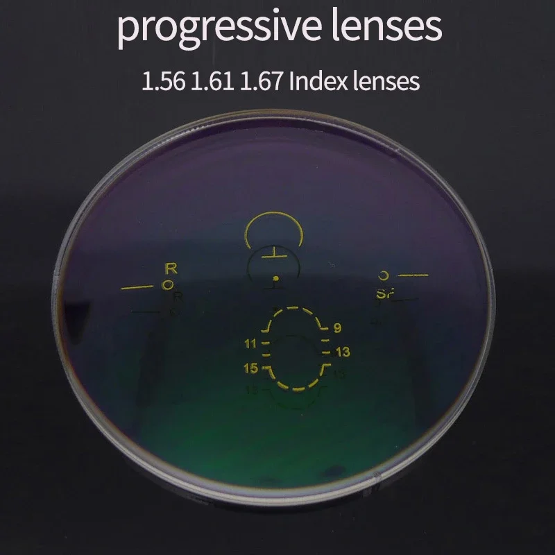 

Photochromic Progressive Multifocal Lenses 1.56 1.61 1.67 (ADD+0.75~+3.00) Prescription Myopia Hyperopia Anti Blue Distance Near