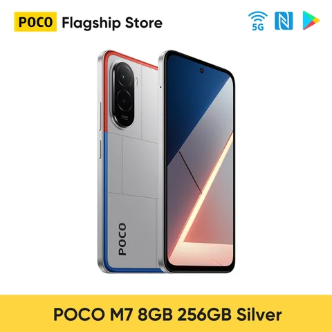 Глобальная версия POCO M7, оригинальный смартфон Snapdragon 685 6,9 дюйма, 144 Гц, FHD + DotDisplay, 50 МП, 7000 мАч, аккумулятор, 33 Вт, быстрая зарядка, NFC