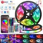 Светодиодная лента с инфракрасным управлением Dream Color WiFi 5050 RGB, водонепроницаемая светодиодная умная светильник та с Bluetooth и дистанционным управлением, 5 м