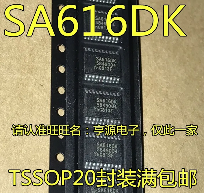 

10 шт., оригинальный новый микросхема смесителя SA616 SA616DK TSSOP-20 RF