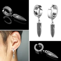 punk bottle pendant ear clip no piercing earrings for women ear clips with holes fashion no ear hole hip hop jewelry