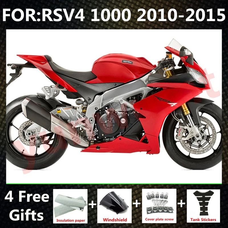 

NEW ABS Motorcycle full Fairing kit Fit For RSV4 RSV 4 1000 2010 2011 2012 2013 2014 2015 Bodywork fairings kits Set red black