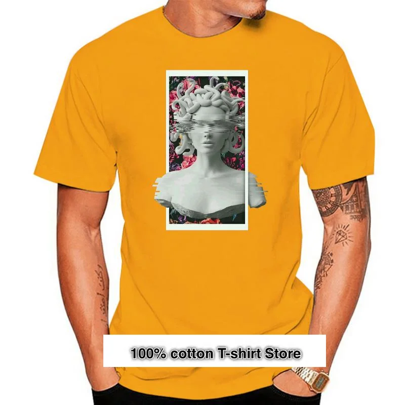 

Camiseta de medusa para hombre, camisa de punto con S-3xl, talla europea, famosa, nueva, a la moda, de verano