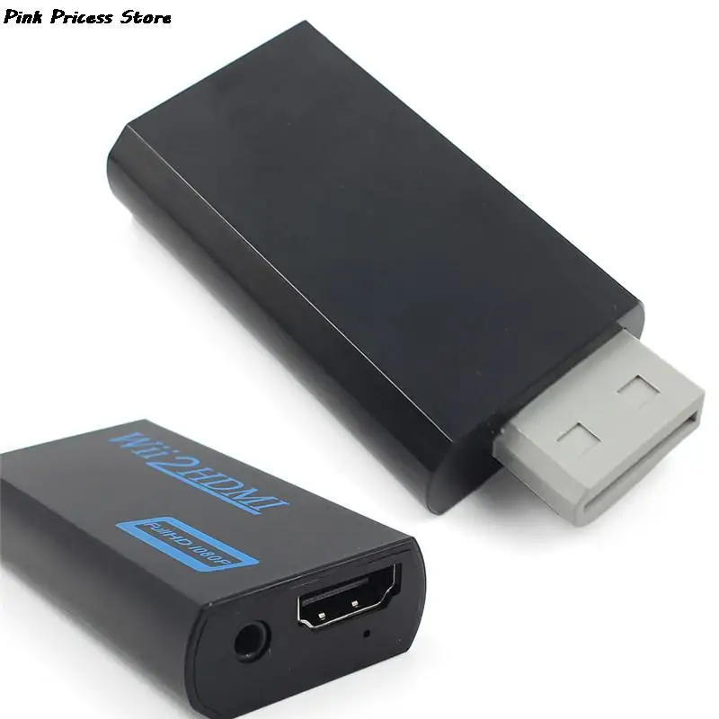 1Pcs for Wii to HDMI Adapter Converter Support Full HD 720P 1080P 3.5mm Audio Wii2HDMI Adapter for HDTV