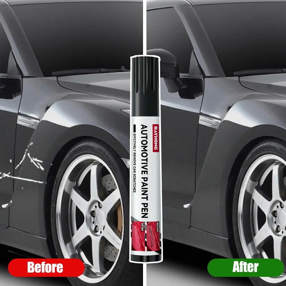 

1pcs Car Scratch Repair Agent Auto Care Scratch Remover Special Paint Pen Waterproof Mending Coat Painting Pen 30ml Black Color