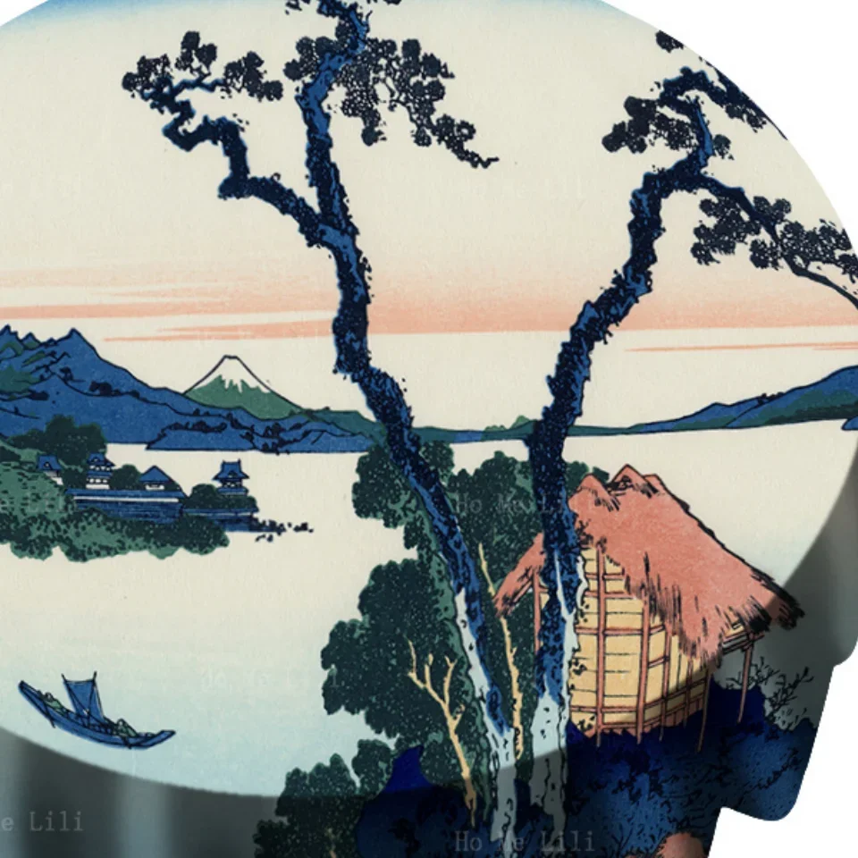 Фото Hokusai 36 Views Fuji Suwa Lake Woodblock Япония Ukiyo E скатерть от Ho Me Lili для декора стола №3