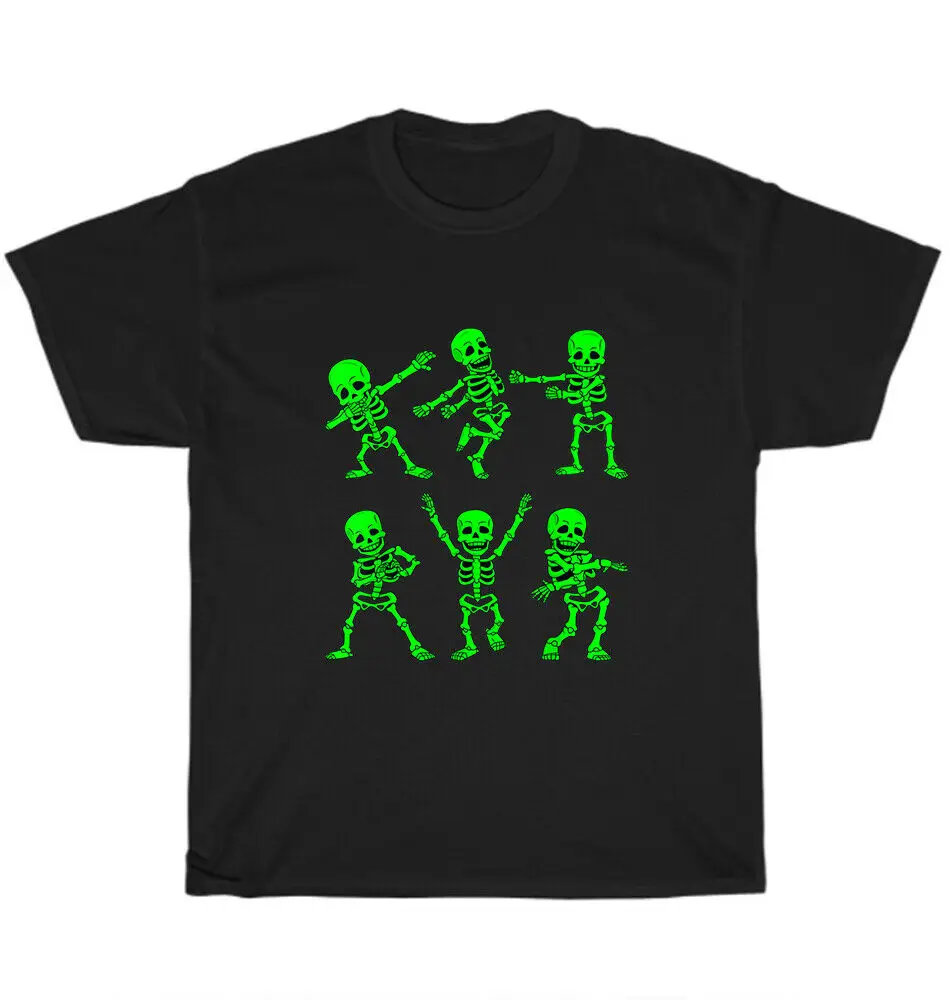 

Green Dancing Skeletons Dance Skeleton Dancer T-Shirt Funny Tee Gift NEW