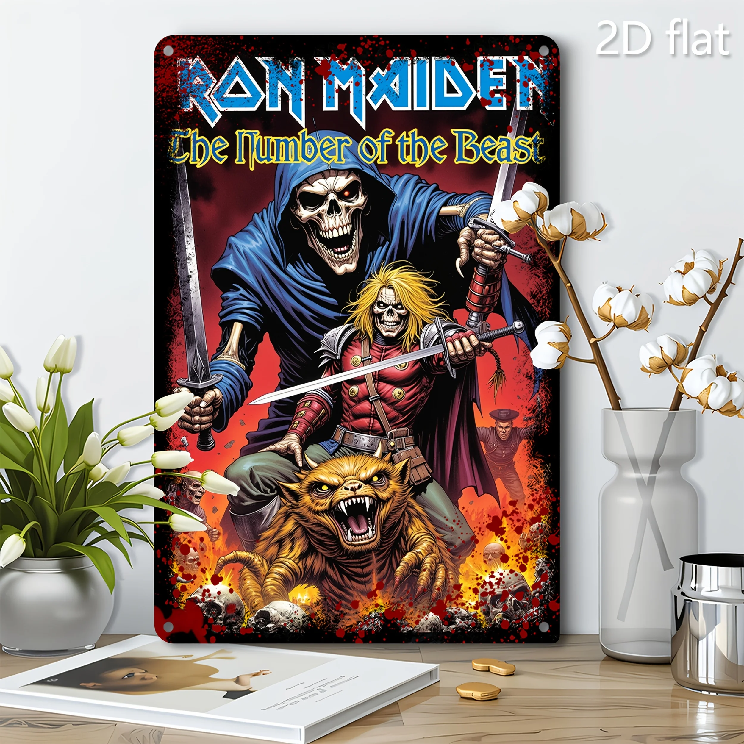 

Металлическая картина "Номер зверя"