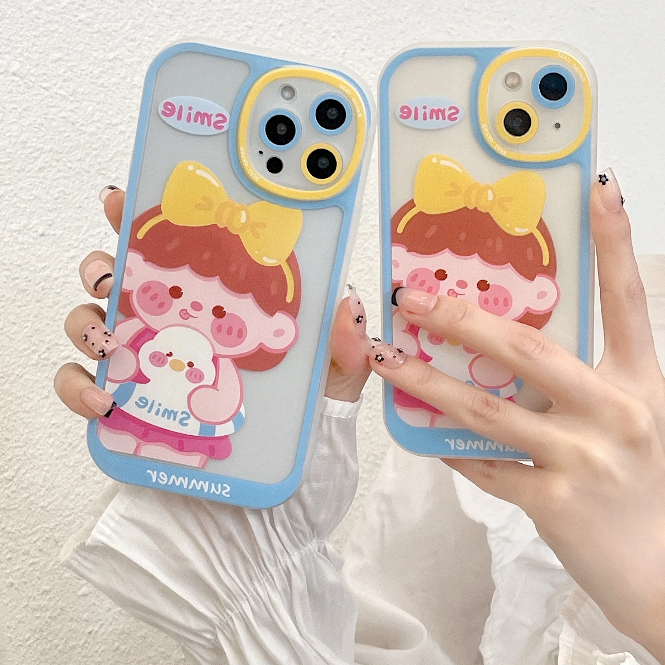

TPU Cartoon Cute Phone Case for iPhone 13 Pro Max 13 12 11 X XR XS Max 7 8 Plus Mobile Phone Back Case Shockproof Cover