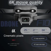 f10 professional drones with camera hd 6k gps wifi wide angle fpv real time transmission 25 minutes fpv rc foldable quadcopter