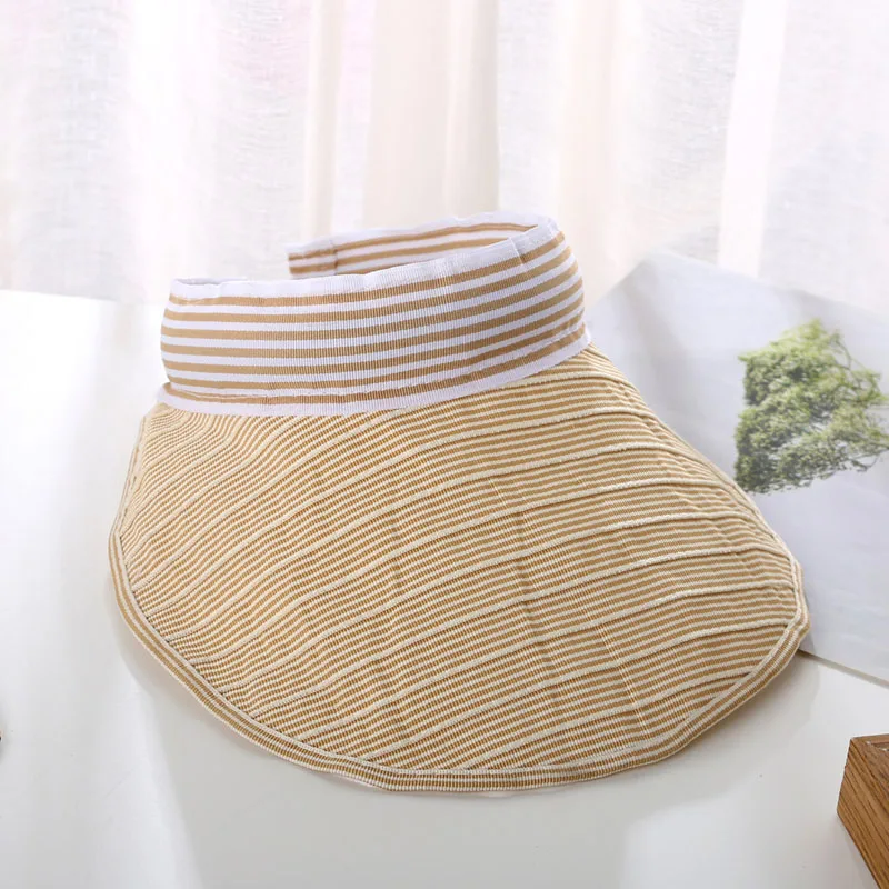 

Women Summer Foldable Baseball Cap Adjustable Wide Brim Sunhat With Empty Top