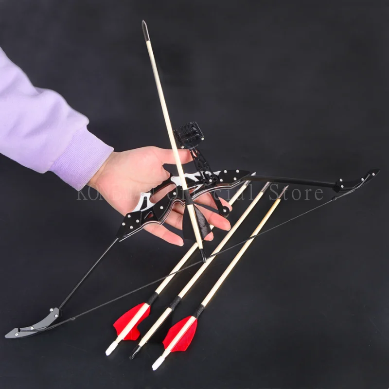 

Миниатюрный двойной лук для стрельбы из лука, Рекурсивный лук с перьями, стрелы, уличная игра, Рекурсивный лук, игровой набор