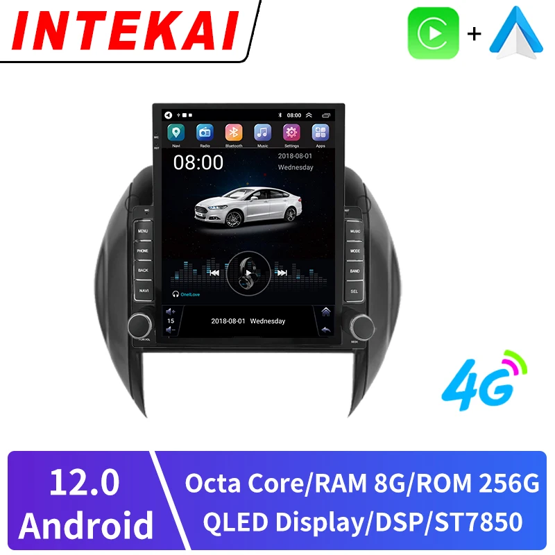 9 7-дюймовый вертикальный стиль Tesla с экраном Android 12 автомобильное радио для Toyota RAV4