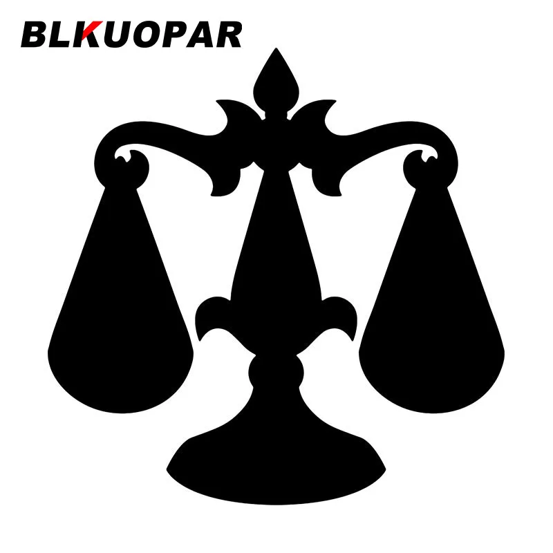 BLKUOPAR весы, знаки зодиака, декоративная наклейка на лобовое стекло, окклюзия, царапины, бампер, высечка, графика, автомобильная этикетка