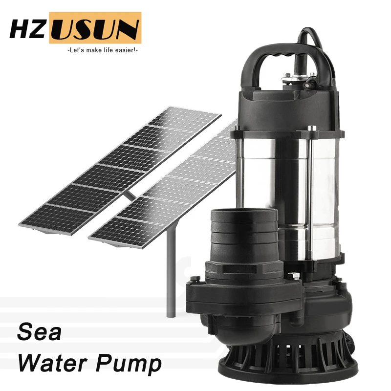 1 HP 48V DC Motor Brushless Solar Submersible Mini Water Pump Price Vertical Dometic Impeller Salty Sea Water Lift Pump for Boat