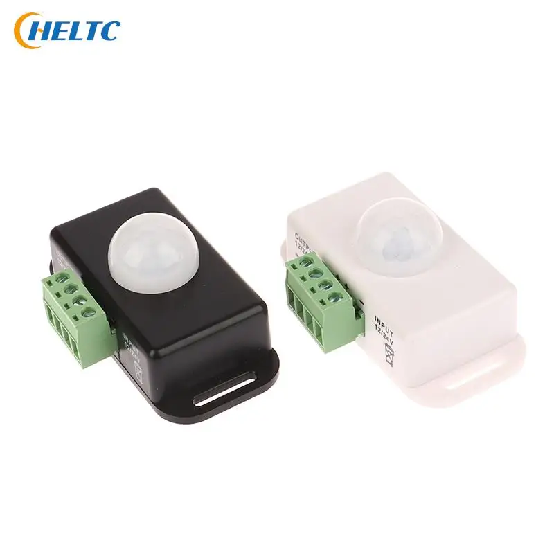 Автоматический переключатель с регулируемым датчиком движения, беспроводной светильник с PIR-инфракрасным датчиком, вкл/выкл, для домашних светодиодных лент, устройств, 12 В постоянного тока, 24 В