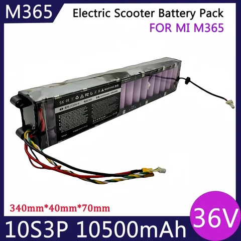 Аккумулятор 36 В, 10500 мАч для Xiaomi M365 Pro, специальный аккумулятор, аккумулятор 36 В, 10,5 Ач, езда на BMS + зарядное устройство, электрический скутер