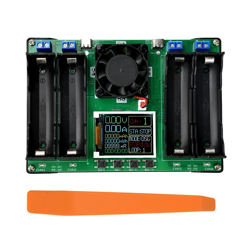 

ЖК-цифровой тестер аккумуляторов Универсальное зарядное устройство для проверки аккумуляторов 18650 4-канальный тестер внутреннего сопротивления