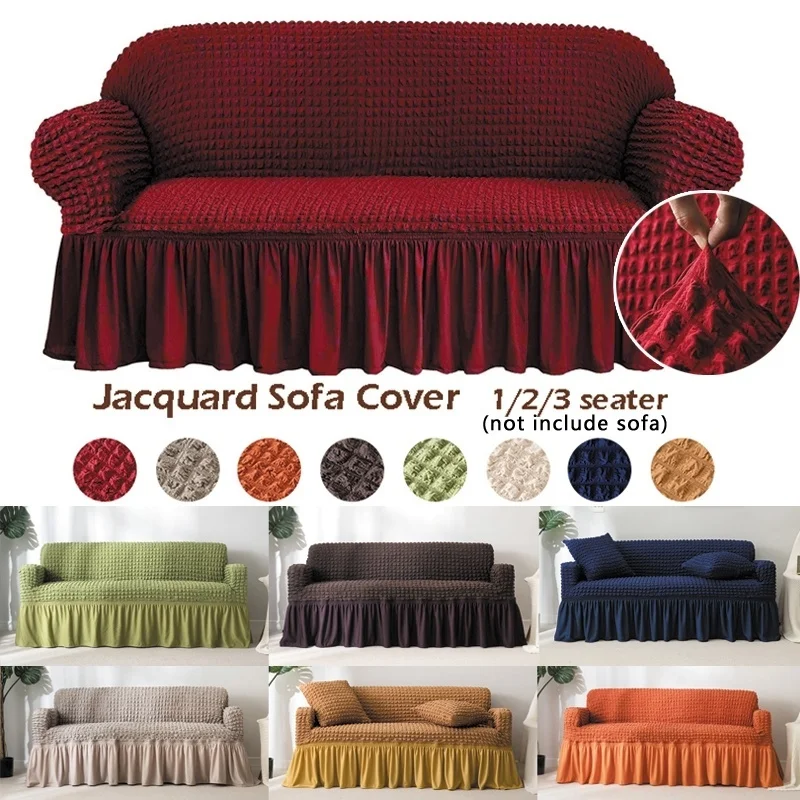 

Fashion Luxury Sofa Covers for Living Room All-inclusive Cover Cloth Jacquard Sofa Cover with Skirt Elastic Stretch Sofa Sets