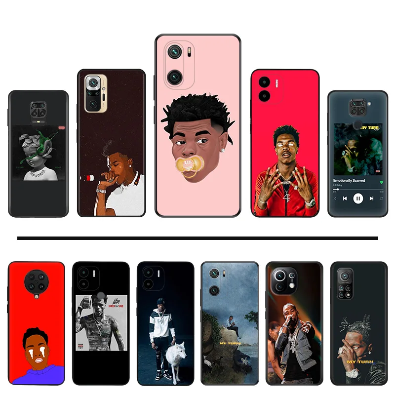 

Lil Baby Rapper Silicone Black Phone Cases For Xiaomi Mi 11T Pro 11 10 Note10 A2 10T 8 Lite 5G 11i 9T CC9 9 9Se Cover