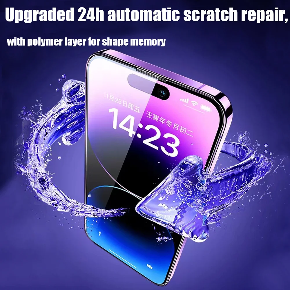 5 шт. Гидрогелевая пленка для IPhone 14 13 Pro Max 7 8 Plus защитные пленки 12 11 XS Mini X XR SE 3 6 6s не