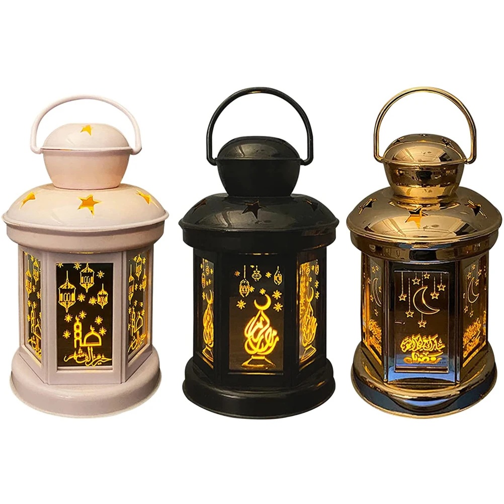 

Светодиодные фонарики ИД Мубарак, украшения Рамадан, атмосферная лампа ИД Рамадан, украшение для домашвечерние, пластиковые фонарики, украшения