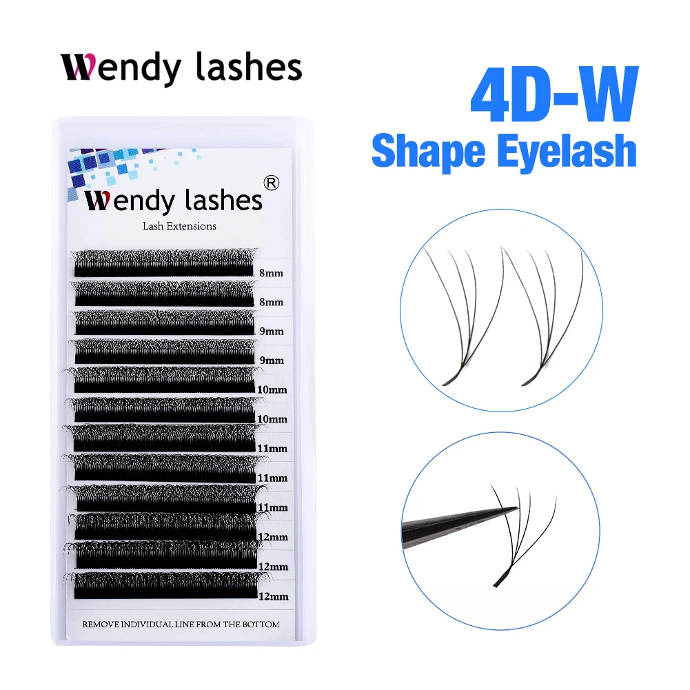 4D W Eyelash Extensions Makeup W Style Fake Eyelashes Soft Natural Handmade High Quality Lash Wholesale Wendy Lashes 5PCFreeShip