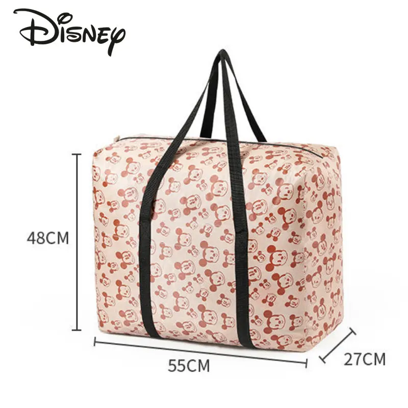 Disney Mickey 2023 New Fashion Travel Bag Cartoon Large Capacity Household Goods Packaging Bag High Quality Hand Luggage Bag