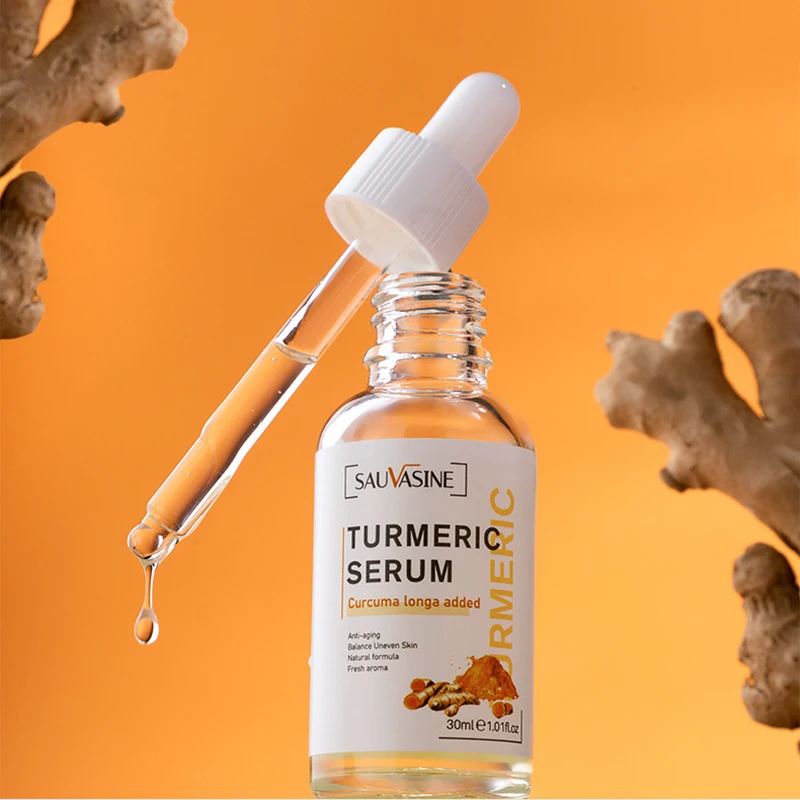 

30ml Turmeric Lemon Oil Essence Skin Glow To Lightening Acne Dark Patches Acne Bright Skin Corrector Face Whitening Serum