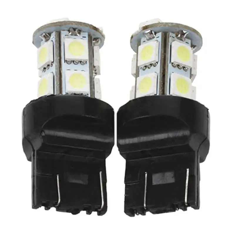 

2X Auto Lamp Bulb T20 7443 13 SMD Leds 5050 Hyper White Light 12V
