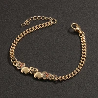 2022 new womens fashion jewelry heart shaped smiley face bracelet copper inlaid cz personality accessories friend gift